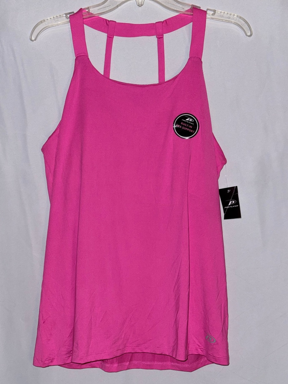 NWT Pro Player Hot Pink Performance Tank Size Medium